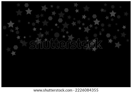 Stars on a black background. Illustration.