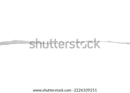 Torn paper edge on white background with clipping path