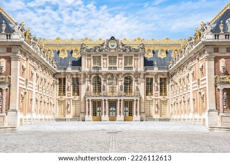 View of the Palace of Versailles - Paris, France Royalty-Free Stock Photo #2226112613