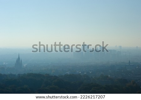 The city of Brussels under the fog 

 Royalty-Free Stock Photo #2226217207
