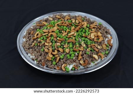 Baked Rice and Peas Serving Platter | Hi-Res Stock Photos And Images