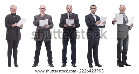 collage of people holding a4 sheet in hands