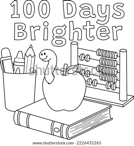 100th Day Of School Brighter Coloring Page