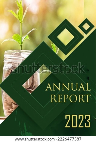 Annual Report cover page 2023 Royalty-Free Stock Photo #2226477587