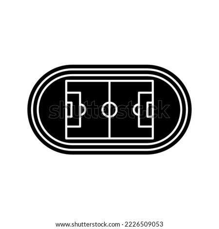 Sports field icon. sign for mobile concept and web design. vector illustration
