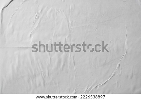 White wheat paste poster style texture background