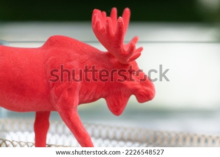 Red christmas deer ornament 2023 New Year, New Year's Day 2023