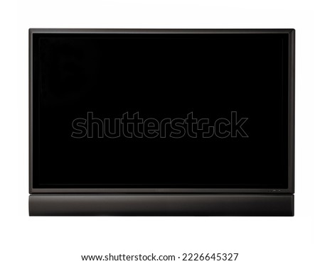 led tv screen smart isolated on white background