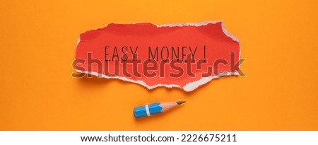 Close up conceptual shot of a business idea showing Money