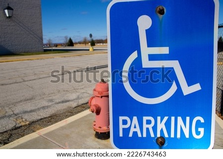 Handicapped parking sign at Chapel Hill Mall.