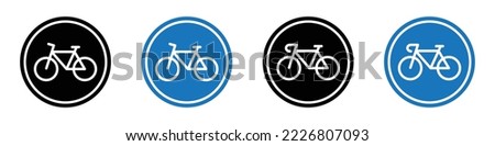 Bicycle parking icon. Bicycle sign area, vector illustration