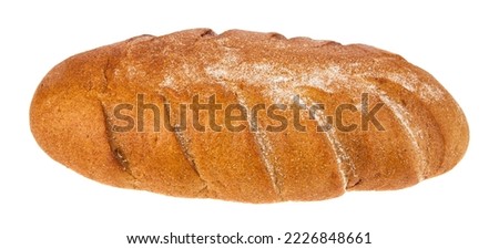 Bread isolated on white background. Detail for design. Design elements. Macro. Full focus. Background for business cards, postcards and posters.