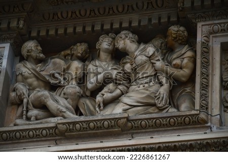 Italy, Milan, relief art photography  shooting for background 