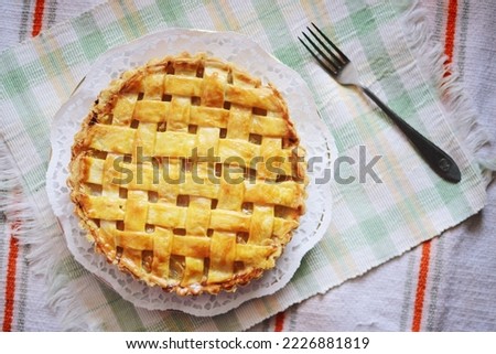 Pineapple pie is a popular dessert around the world. Can be use for product photo or editorial. 
