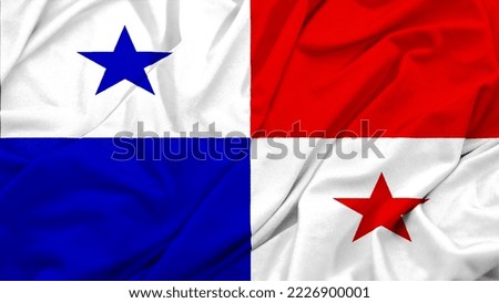 Panama National Flag Waving Image