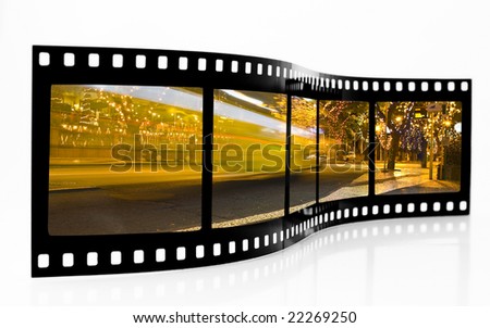 Bus Blur Film Strip