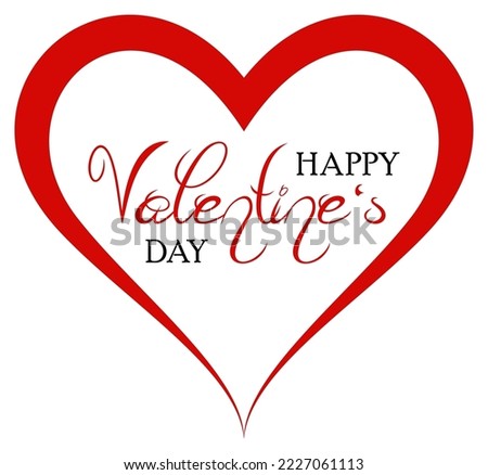 Shutter:
Happy Valentines Day Vector lettering with red Heart. White back.
Typography written Ornament for background, poster, invitation, calendar, greeting cards etc.