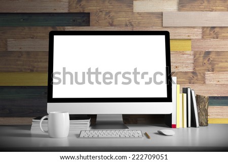 Workspace background Royalty-Free Stock Photo #222709051