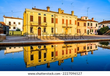 historic old town of Comacchio in italy - photo