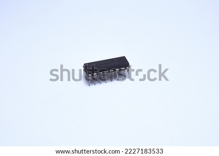 The IC chip SN74HC595N or called 74595 is a digital IC with 8-bit shift register with 8-bit output register.