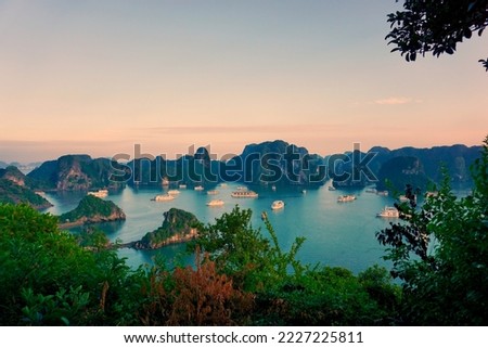 Vietnam Ha Long Bay Ti Top Hill Top Photos  Royalty-Free Stock Photo #2227225811