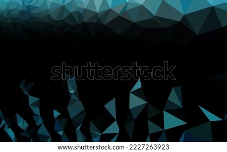 Light BLUE vector abstract polygonal texture. A sample with polygonal shapes. Brand new style for your business design.