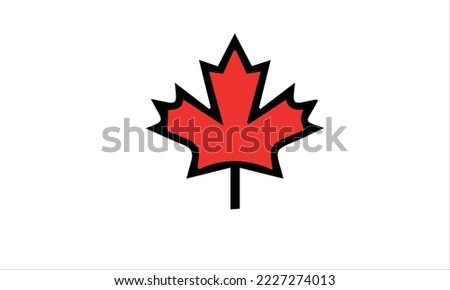 Maple leaf house logo and icon design vector.
