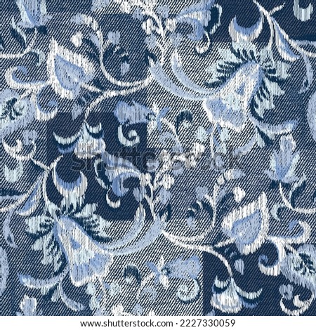 denim textures patchwork pattern textures background Royalty-Free Stock Photo #2227330059