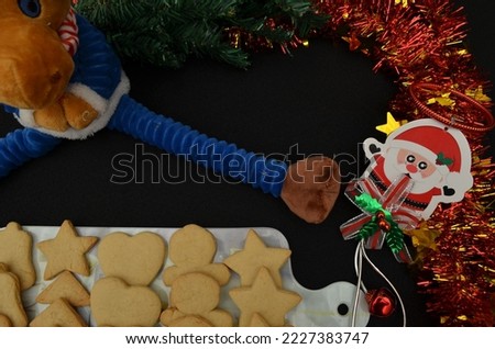beautiful handmade cookies for Christmas celebration