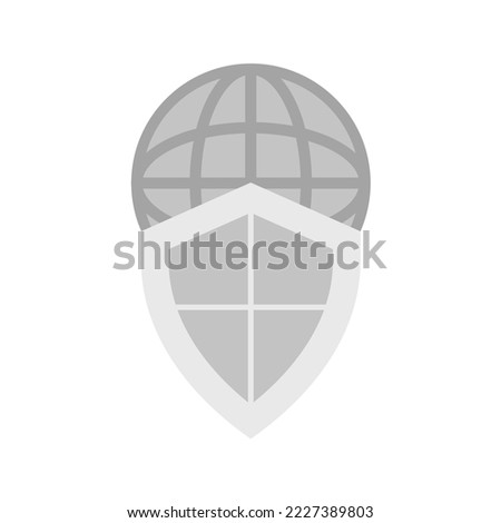 Internet Security icon vector image. Can also be used for Cyber Security. Suitable for mobile apps, web apps and print media.