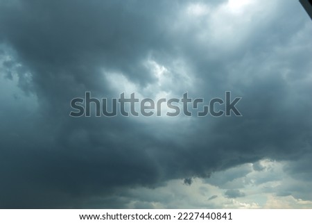 storm of the sky above the city