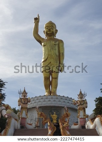 Wat Thrrm Pakeong (Thrrm Pakeong Temple): a beautiful temple with Buddha statue in Wieng Kao, Khon Kaen, Thailand