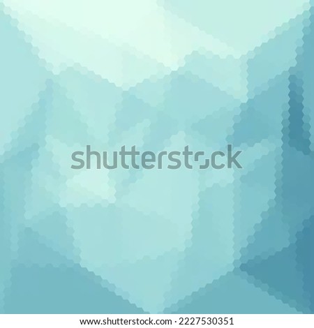 Abstract vector background. Mosaic. polygonal style. Blue hexagons. Template for presentation, advertising, banner, cover.