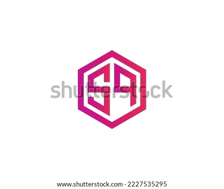SQ logo design vector template