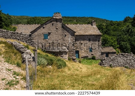 Cevennes National Park in lozere Royalty-Free Stock Photo #2227574439