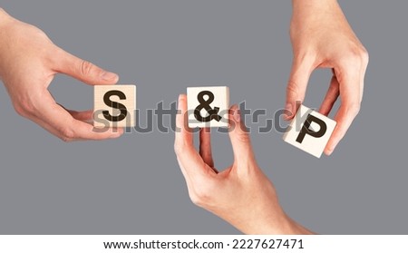 SP, S and P 500 index in investment, trading, stock market exchange. High quality photo