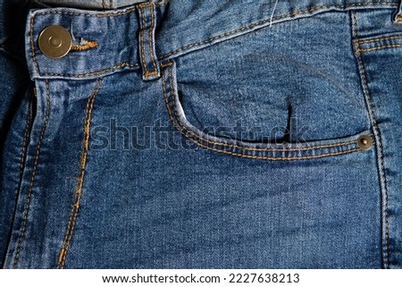 jeans and a white price tag