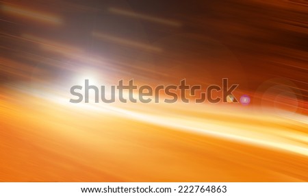 Abstract image of night lights in city at night
