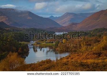 Glen Affric autumn colours in the Scottish Highlands Royalty-Free Stock Photo #2227705185