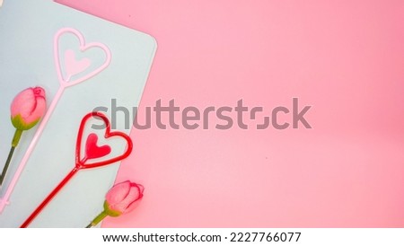 Pink background with girly concept for love, or valentine's theme