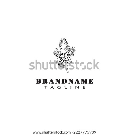 plants with leaves logo icon design modern vector illustration