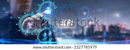 KPI Key Performance Indicator for Business Concept. Business, Technology, Internet and network concept. Royalty-Free Stock Photo #2227785979