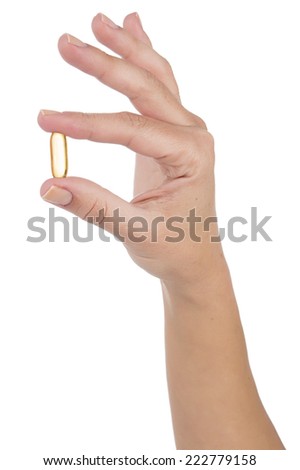 Fish Oil in between Fingers