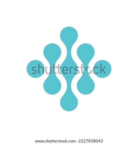 Molecule Vector Logo Design Template Royalty-Free Stock Photo #2227838043