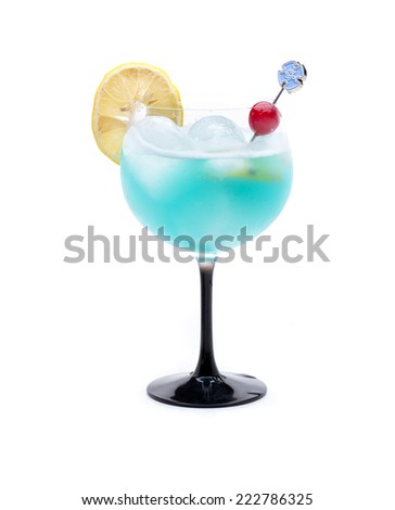 a cocktail called Coco blue due to its blue color