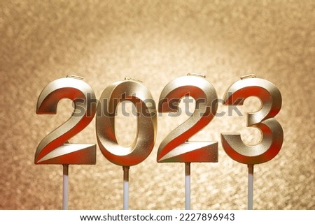 The number 2023 symbolizes the coming year 2023（Translation:blessing,meaning,forever.）