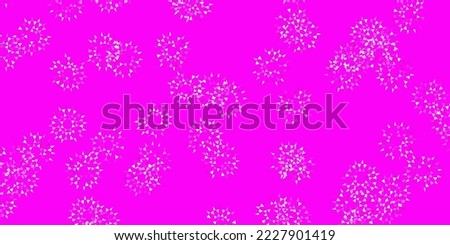 Light pink vector doodle pattern with flowers. Simple design with flowers on abstarct background. Pattern for website designs.