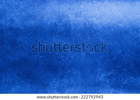 Canvas textured blue background.