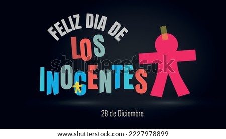 llufa, doll of the day of the innocents, December 28th, typical celebration of Latin America and Spain.
Spanish text Royalty-Free Stock Photo #2227978899