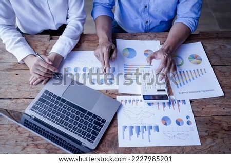 Business Consultant planning Accountant Financial advisor Financial Operation planning Sales management  Royalty-Free Stock Photo #2227985201